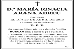 María Ignacia Arana